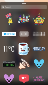 Instagram stickers